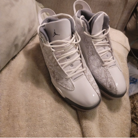 Nike Air Jordan Dub Zero White Cool Grey Sneakers 311046-107 Size 12 - Picture 6 of 6